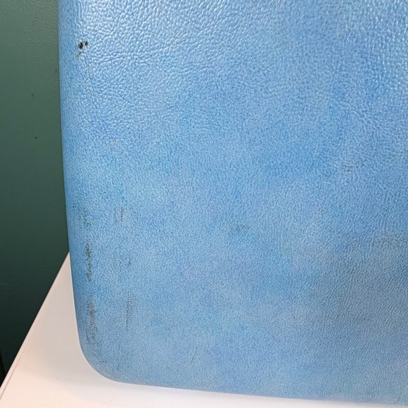Vintage Samsonite Silhouette Blue Hard Shell Suitcase Luggage Travel Bag - Picture 5 of 16